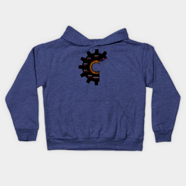 Epoch Time Guage Kids Hoodie by Xenos_Arcanum